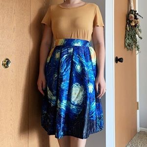 Vincent Van Gogh “Starry Night” Circle Skirt